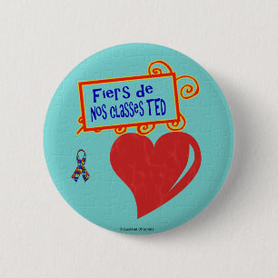 Badge Rond 5 Cm Classes TED de Fiers de nos