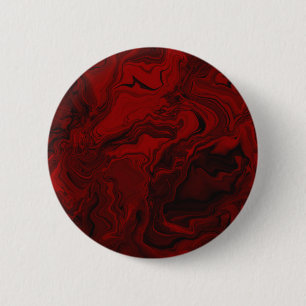 Badge Rond 5 Cm Classic Red and Black Marble