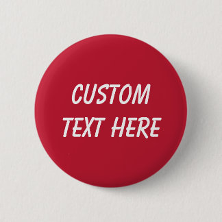 Badge Rond 5 Cm Classic solide Vrai rouge