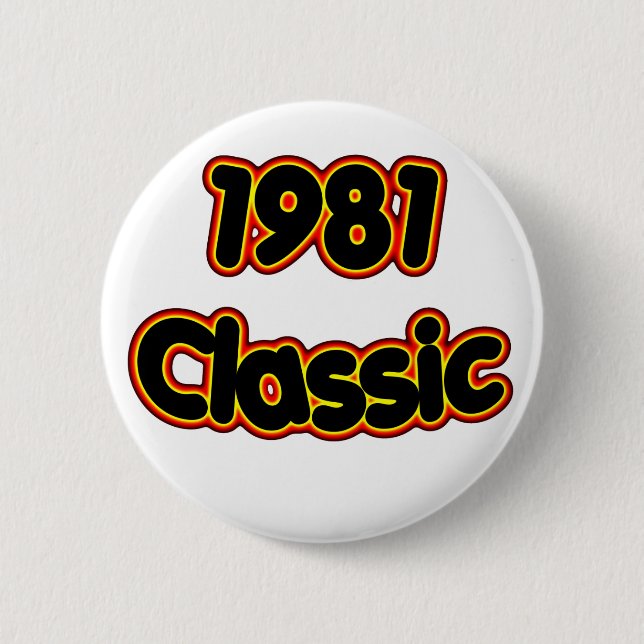 Badge Rond 5 Cm Classique 1981 (Devant)