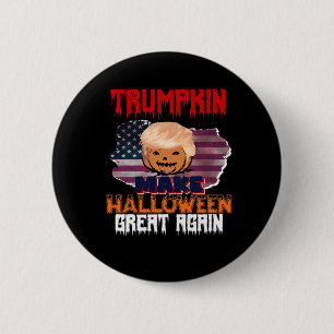 Badge Rond 5 Cm Classique d'Halloween de Trumpkin