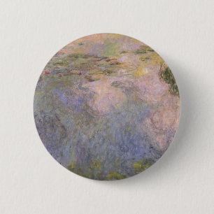 Badge Rond 5 Cm Claude Monet l'étang de nénuphar