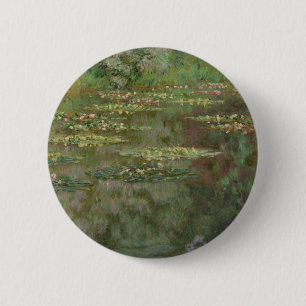 Badge Rond 5 Cm Claude Monet   Nénuphars ou l'étang de l'eau 