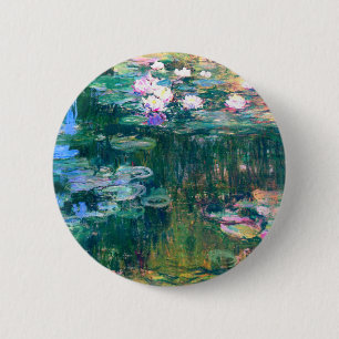 Badge Rond 5 Cm Claude Monet Water Lilies 1917