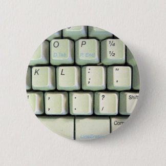 Badge Rond 5 Cm Clavier de machine à écrire