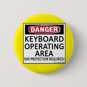Badge Rond 5 Cm Clavier de zone de fonctionnement