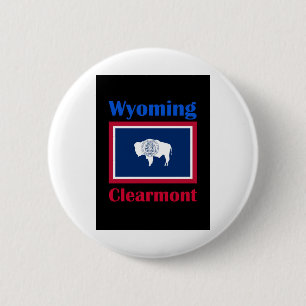 Badge Rond 5 Cm Clearmont Wyoming
