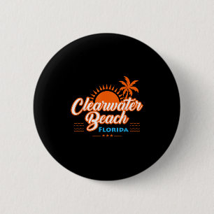 Badge Rond 5 Cm Clearwater Beach Floride T Shirt