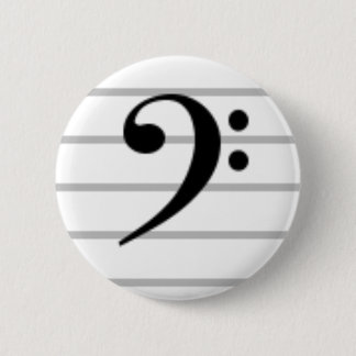 Badge Rond 5 Cm Clef basse