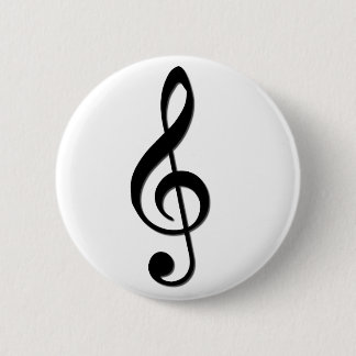 Badge Rond 5 Cm Clef triple