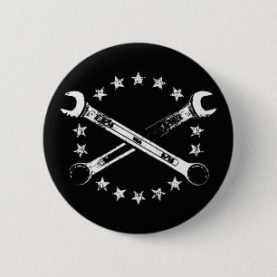 Badge Rond 5 Cm Clés 517 de croix