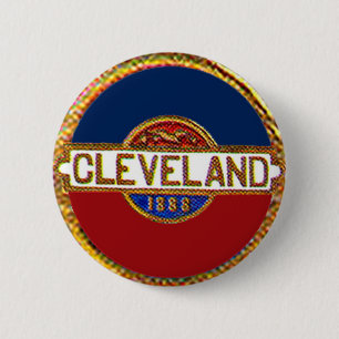 Badge Rond 5 Cm Cleveland - bouton