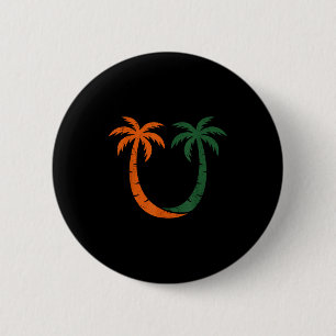 Badge Rond 5 Cm Clic Vintage 90's Palmiers de Miami Um