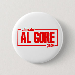 Badge Rond 5 Cm ClimateGate, mensonge, changement climatique,