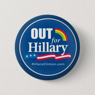 Badge Rond 5 Cm Clinton "" boutonnent l'homosexuel