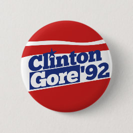 Badge Rond 5 Cm Clinton Gore 92