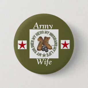 Badge Rond 5 Cm Clipart (images graphiques) d'épouse d'armée,