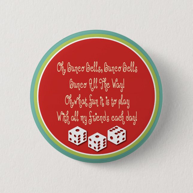 Badge Rond 5 Cm cloches de bunco, cloches de bunco (Devant)