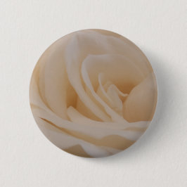 Badge Rond 5 Cm Closeup Rose couleur crème
