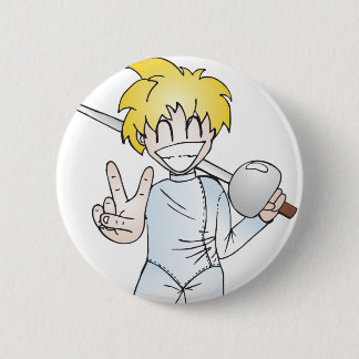 Badge Rond 5 Cm Clôture avec le sourire