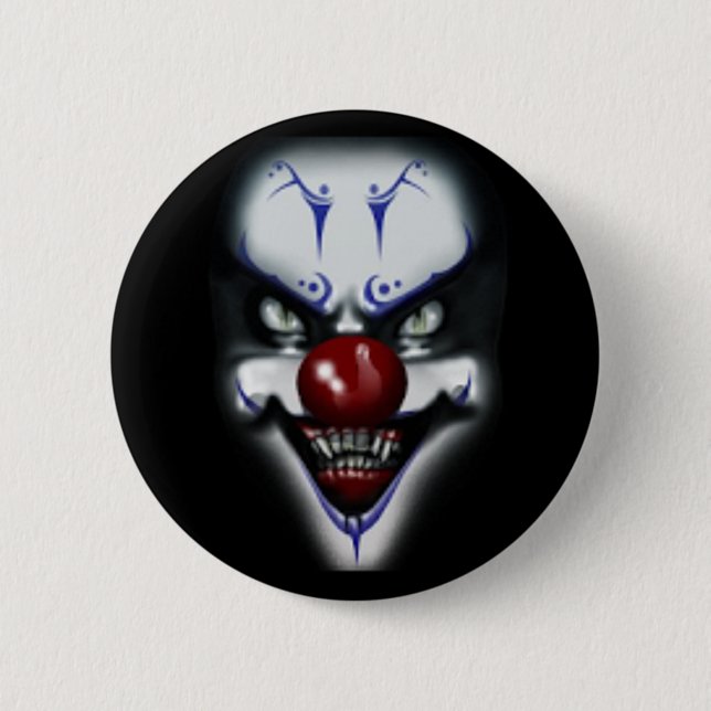 Badge Rond 5 Cm Clown effrayant (Devant)