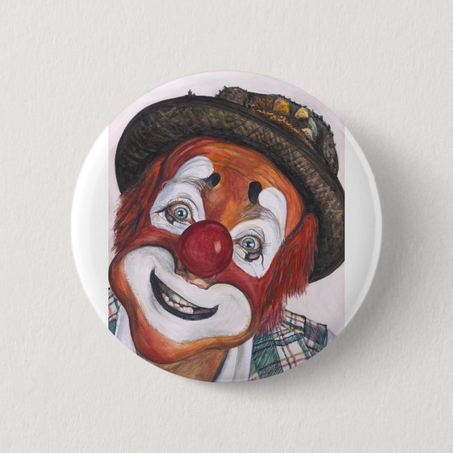 Badge Rond 5 Cm Clown Jonathan Freddies (Devant)
