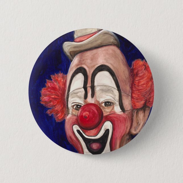 Badge Rond 5 Cm Clown principal Lou Jacobs (Devant)