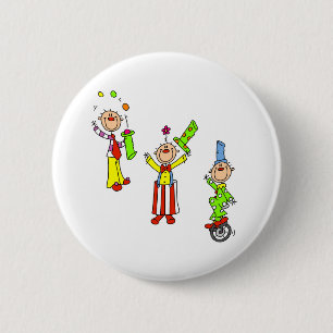Badge Rond 5 Cm Clowns de cirque