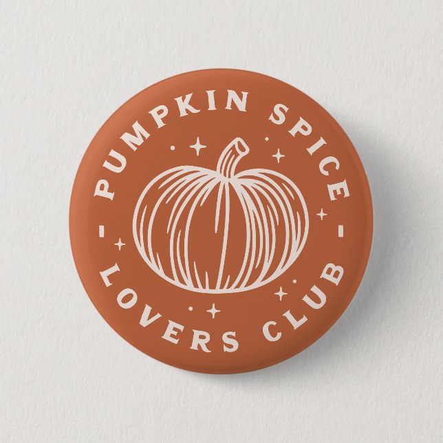 Badge Rond 5 Cm Club citrouille des amateurs d'épices (Devant)
