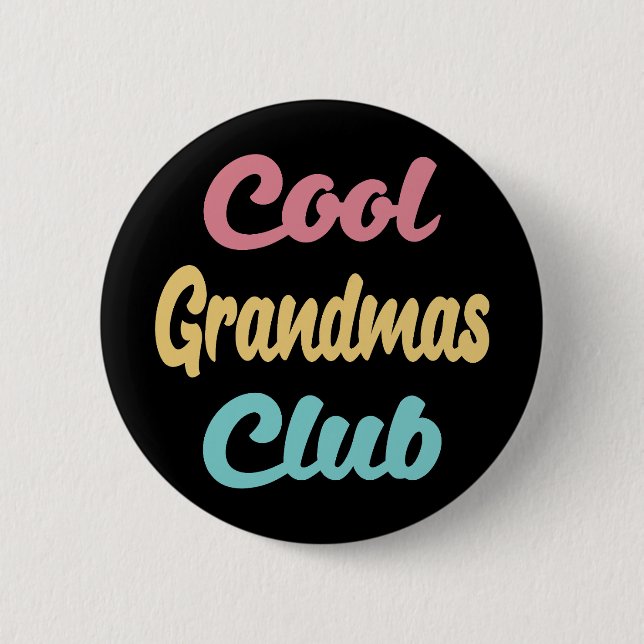 Badge Rond 5 Cm Club de grand-père cool II (Devant)