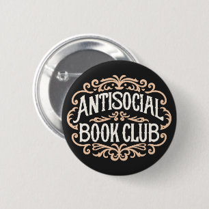 Badge Rond 5 Cm Club de livres antisociaux