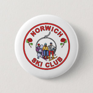 Badge Rond 5 Cm Club de ski de Norwich