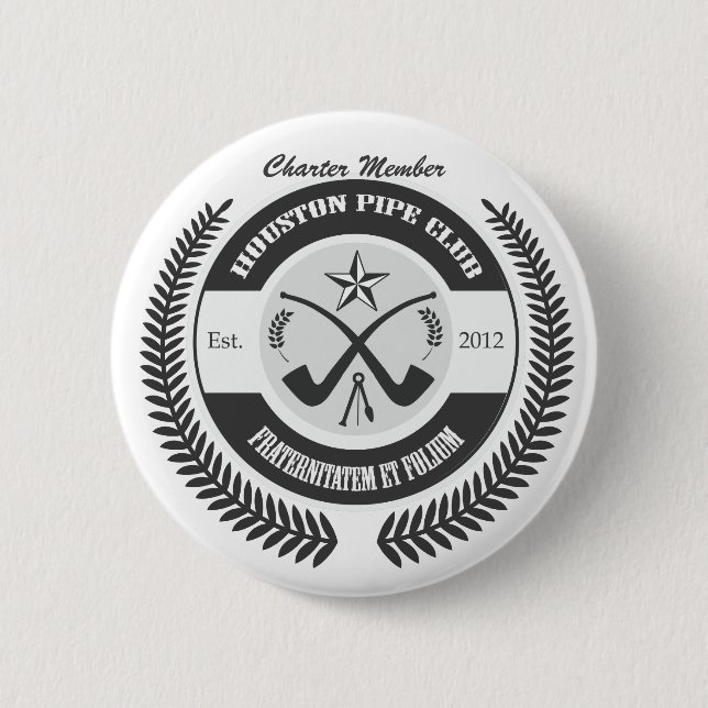 Badge Rond 5 Cm Club de tuyau de Houston (Devant)
