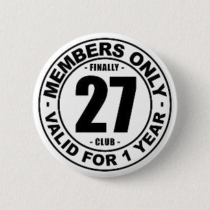Badge Rond 5 Cm Club enfin 27