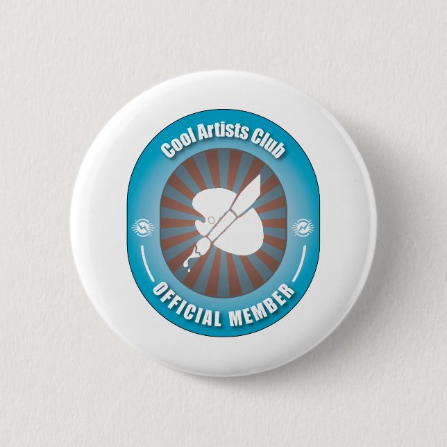 Badge Rond 5 Cm Club frais d'artistes (Devant)