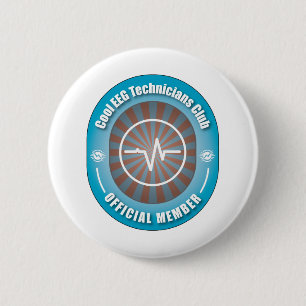 Badge Rond 5 Cm Club frais de techniciens d'EEG