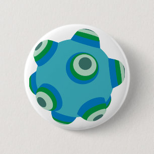 Badge Rond 5 Cm ClumpBubble des mers