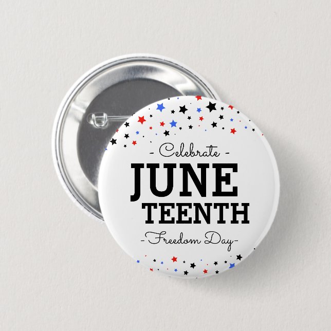 Badge Rond 5 Cm Cluster d'étoiles | Célébrer le bouton Junetdix (Devant & derrière)