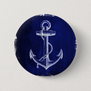 Badge Rond 5 Cm coastal chic nautical marine
