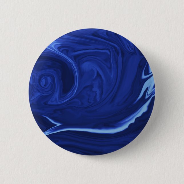 Badge Rond 5 Cm Cobalt bleu arrière - plan texturé artisanal (Devant)