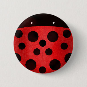 Badge Rond 5 Cm Coccinelle de Ladybird - boutons d'insigne de