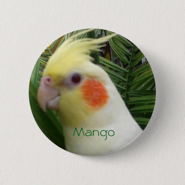 Badge Rond 5 Cm Cockatiel (Devant)