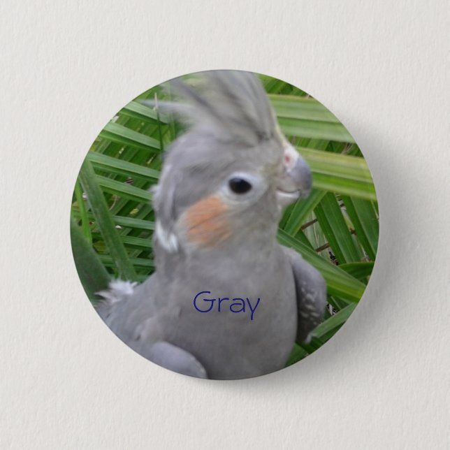 Badge Rond 5 Cm Cockatiel (Devant)