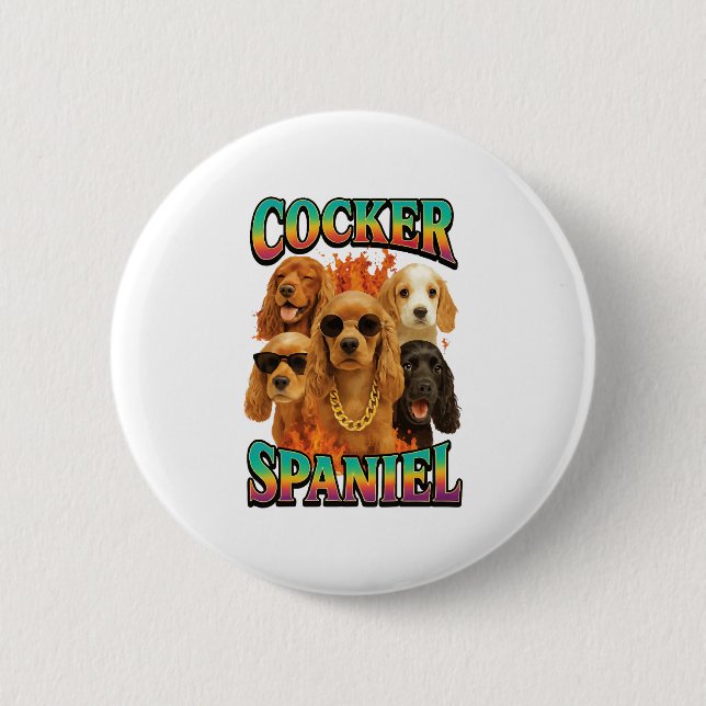 Badge Rond 5 Cm Cocker Spaniel Copy (Devant)