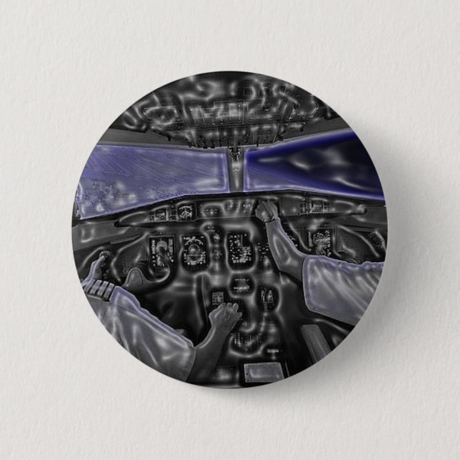 Badge Rond 5 Cm Cockpit (Devant)