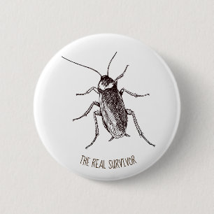Badge Rond 5 Cm Cockroach