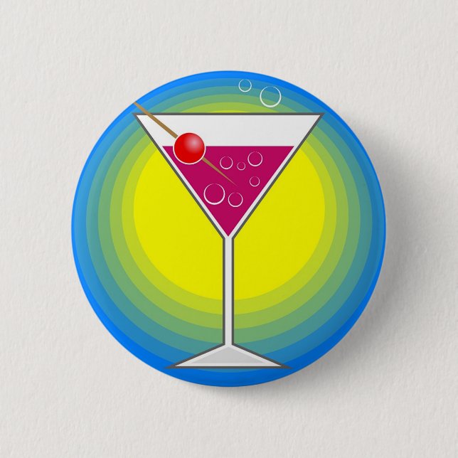 Badge Rond 5 Cm Cocktail (Devant)