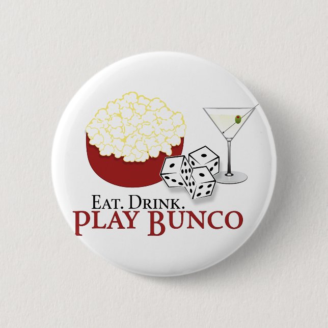Badge Rond 5 Cm Cocktail Bunco Popcorn (Devant)