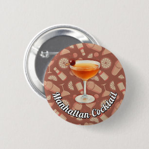Badge Rond 5 Cm Cocktail Manhattan