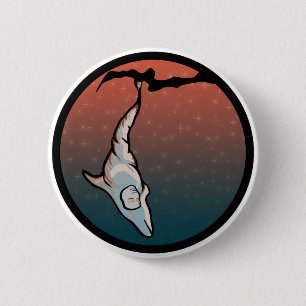 Badge Rond 5 Cm cocon dauphin étoilé